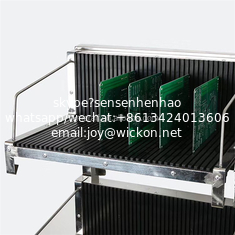 China Meraif High Quality Stainless Steel Antistatic Turnove Hanging Basket, SMT PCB Reel Storage Trolley Cart with Hanging Racks supplier