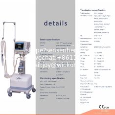 China hospital breathing mechanical ventilator respirator ICU ventilator SH300 supplier