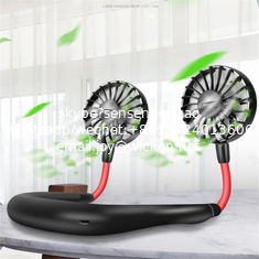 China Portable Fan Mini Hand-free Neck Hanging Fan USB Chargeable Wireless Fan With Dual Wind Head 3 Adjustable Speed Level supplier
