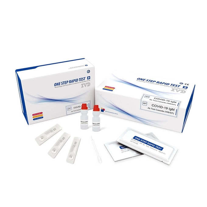 2019 New POCT CE Approval One Step Detection Blood IgG / IgM Rapid Test Kit Cassette