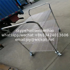 China Factory price wholesale ESD PCB Shelving Trolly Cart Stainless Steel Cart SMT Reel Storage Cart SMT Reel Rack supplier