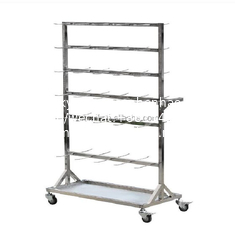China Stainless Steel SMT Reel Shelving Trolley ESD SMT Reel Storage Cart with best price supplier
