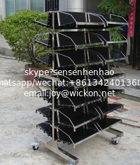 China Factory wholesale Hanging basket ESD PCB Storage trolley/esd workshop trolley/esd smt reel storage cart supplier