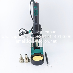 China Portable handheld hot air gun soldering station, rotating wind high temperature hot air desoldering iron kit supplier
