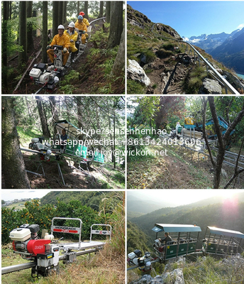 Mountain monorail gasoline transport vehicle Tea Garden Monorail truck supplier