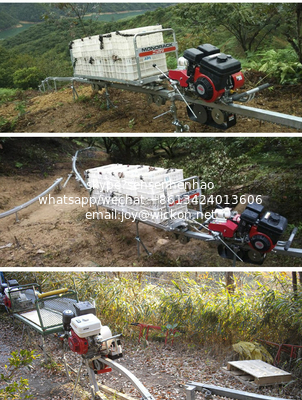 Mountain monorail gasoline transport vehicle Tea Garden Monorail truck supplier