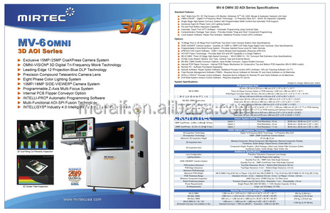 Mirtec MV-6 OMNI 3D AOI inline Automatic Optical SMT Inspection in stock supplier