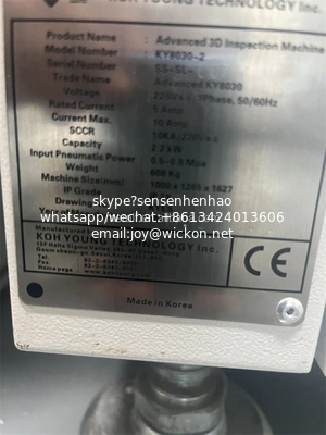 Original used KOH YOUNG KY8030-2 3D SPI Koh Young 3D InLine SPI supplier