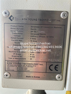 Original used Koh Young  AOI 3D automated optical inspection machine for PCBA supplier