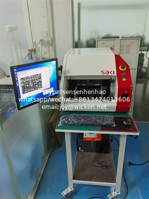 SMT SAKI Comet-18 AOI auto optical inspection machine for checking component mistakes detector supplier