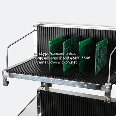 Meraif High Quality Stainless Steel Antistatic Turnove Hanging Basket, SMT PCB Reel Storage Trolley Cart with Hanging Racks supplier