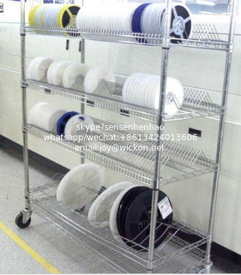 esd smt reel storage cart SMT Reel Trolley/PCB Protection Device ESD Storage Trolley Rack/ESD SMT Reel Shelving Trolley for sale supplier