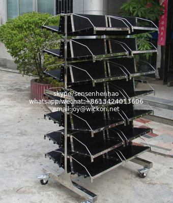 ESD Antistatic circulation pcb storage Rack esd PCB cart trolley with hanging pcb rack supplier