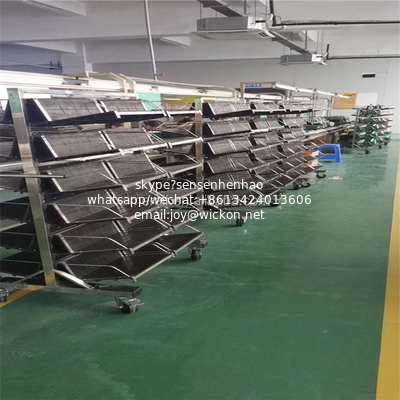 Factory price PCB storage Antistatic cart with racks/Hanging basket PCB Storage trolley/Antistatic PCB Rack trolley supplier