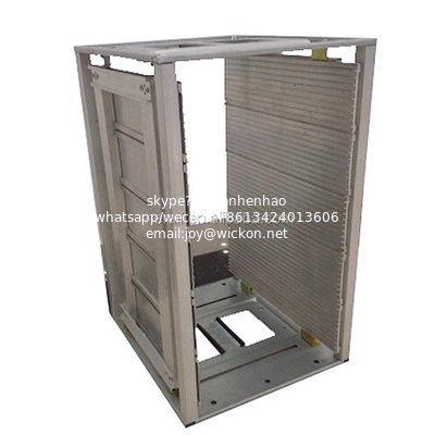 Aluminum Plastic Anti static PCB Foldable Standing rack SMT Storage L Size Antistatic ESD Anti-static Magazine Rack supplier