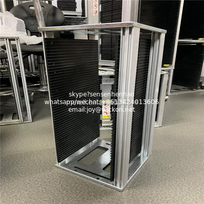 SMT ESD PCB Magazine Rack esd moving storage PCB trolley magazine rack supplier