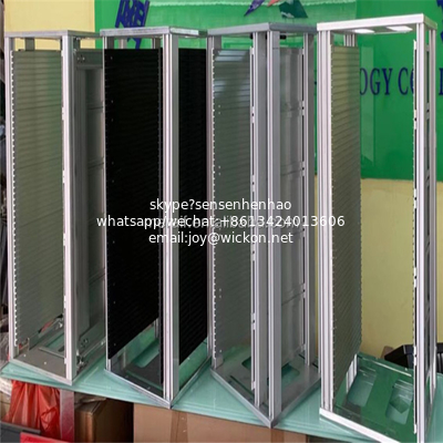 SMT ESD PCB Magazine Rack esd moving storage PCB trolley magazine rack supplier