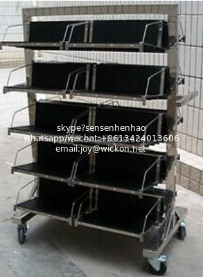 SMT Antistatic PCB storage trolley ESD PCB Circulation Cart  ESD PCB Trolley supplier