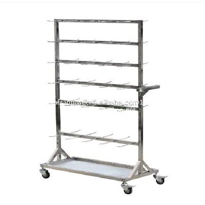 Stainless Steel SMT Reel Shelving Trolley ESD SMT Reel Storage Cart with best price supplier