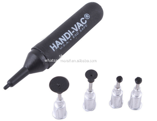 wholesale IC Vacuum Suction Pen HANDI-VAC Tools Black Mini Antistatic ESD Vacuum Pen With 3 Suction Headers IC SMD Pick Up Pen supplier