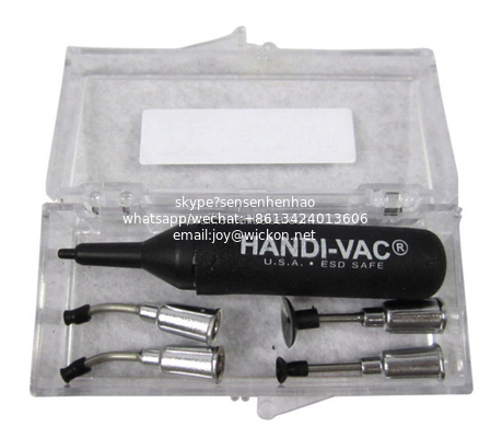 wholesale IC Vacuum Suction Pen HANDI-VAC Tools Black Mini Antistatic ESD Vacuum Pen With 3 Suction Headers IC SMD Pick Up Pen supplier