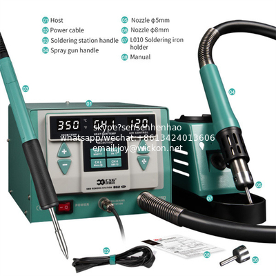 High quality SMD soldering rework station electronics soldering iron temperature controlled soldering iron supplier
