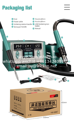 CXG 862 Digital Display SMD Bga Hot Air Soldering Rework Station With Hot Air Gun Soldering Iron supplier