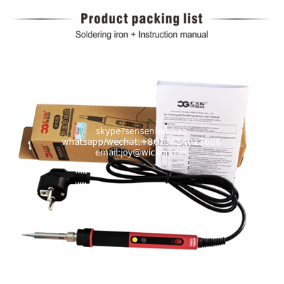 CXG E60W Electric Soldering iron 60W LED Adjustable Temperature EU plug Welding Solder Station Heat Soldering iron soldador supplier