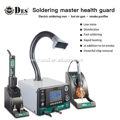 DES H93 3 In 1 rework station soldering iron hot air gun smoke purifier supplier